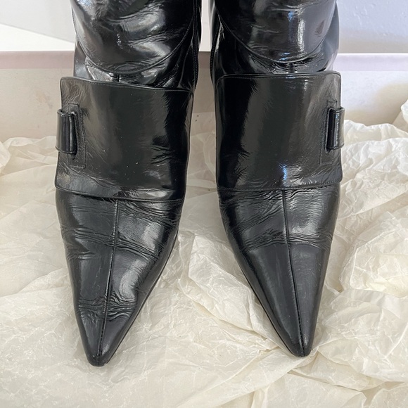 Auth JIMMY CHOO Patent Leather Boots - Picture 11 of 11